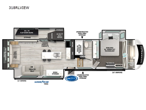 Impression 318RLVIEW Floorplan Image