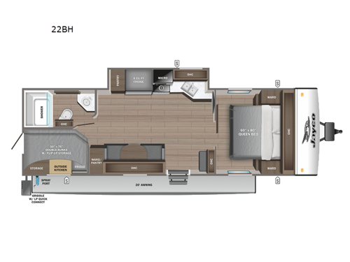 Jay Feather 22BH Floorplan