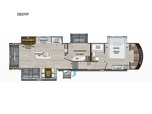 Paradigm 380MP Floorplan Image