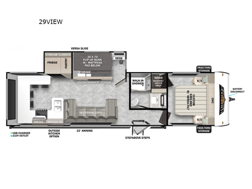 Wildwood 29VIEW Floorplan Image
