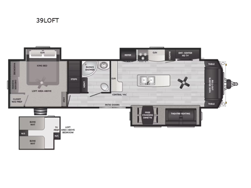 Retreat 39LOFT Floorplan