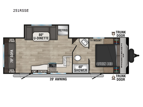 Sportsmen SE 251RSSE Floorplan