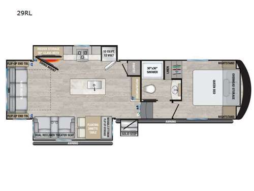 Avenue All-Access 29RL Floorplan Image