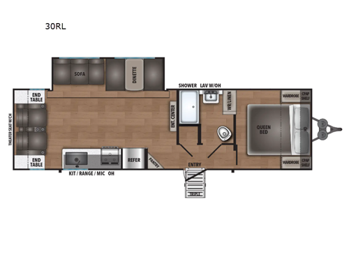 Shasta 30RL Floorplan