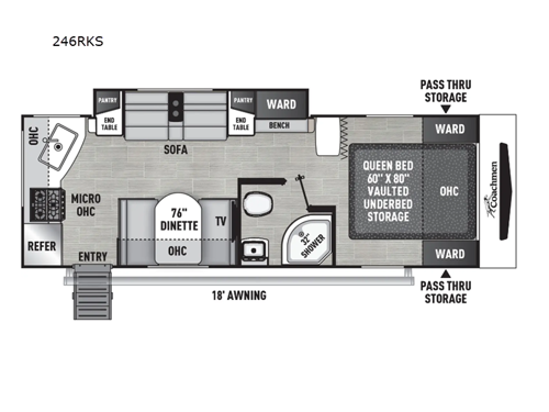 Freedom Express Ultra Lite 246RKS Floorplan
