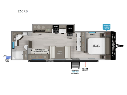 Transcend Xplor 260RB Floorplan