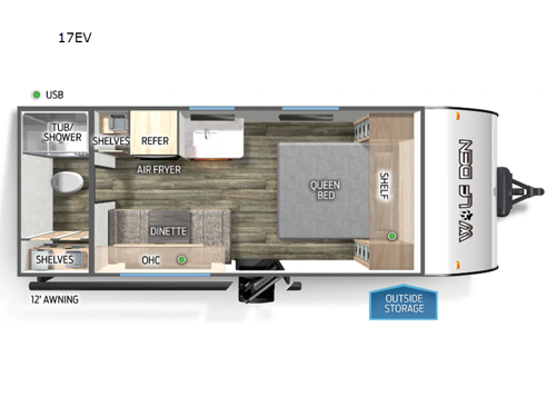 Cherokee Wolf Den 17EV Floorplan