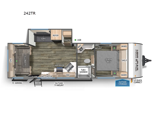 Cherokee Wolf Den 242TR Floorplan