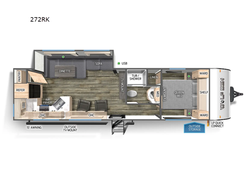 Cherokee Wolf Den 272RK Floorplan