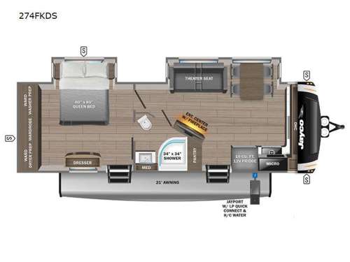 Eagle 274FKDS Floorplan Image