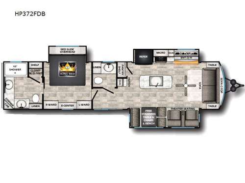 Hampton HP372FDB Floorplan