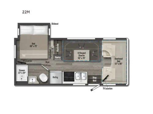 Spirit 22M Floorplan Image