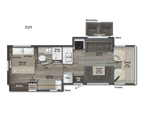 Spirit 31H Floorplan Image