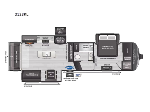 Montana 3123RL Floorplan