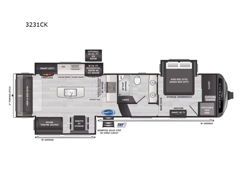 Montana 3231CK Floorplan