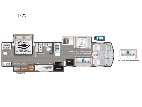 Challenger 37DS Floorplan