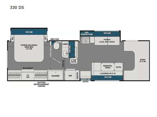 Entourage 330DS Floorplan Image