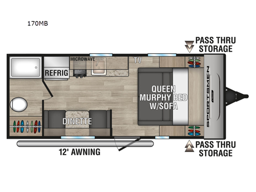 Sportsmen Classic 170MB Floorplan