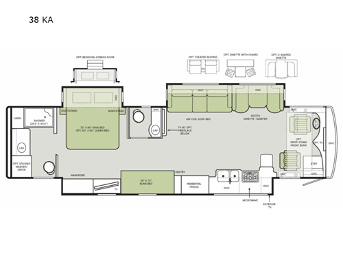 Allegro RED 38 KA Floorplan Image