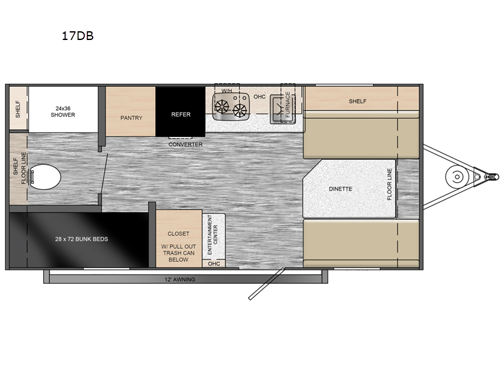 Rove Lite 17DB Floorplan Image