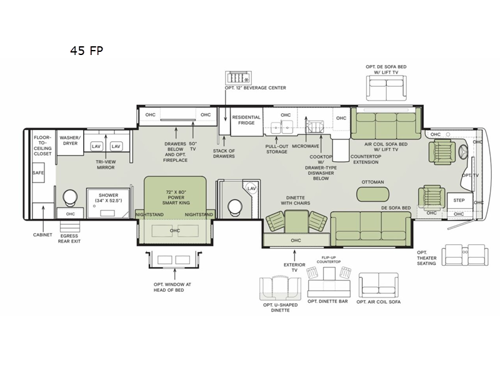 Allegro Bus 45 FP Floorplan Image