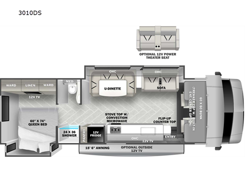 Sunseeker Classic 3010DS Ford Floorplan
