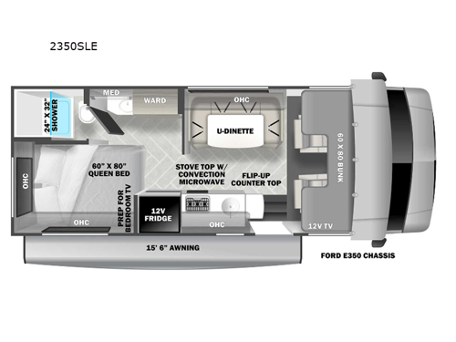 Sunseeker LE 2350LE Ford Floorplan