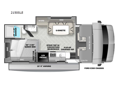 Sunseeker LE 2150SLE Ford Floorplan