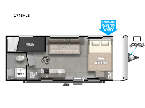 Salem FSX 174BHLE Floorplan
