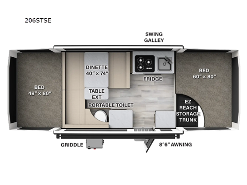 Flagstaff SE 206STSE Floorplan
