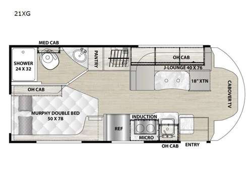 Cross Trail EV 21XG Floorplan Image