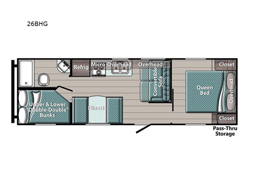 Ameri-Lite Ultra Lite 26BHG Floorplan
