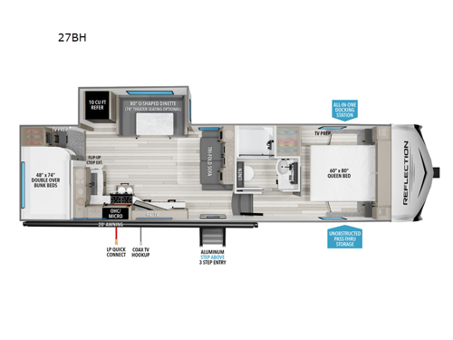 Reflection 100 Series 27BH Floorplan Image