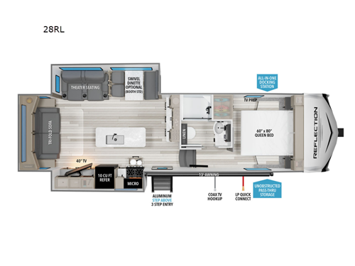 Reflection 100 Series 28RL Floorplan