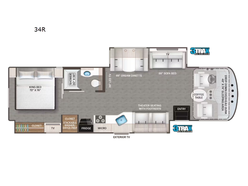 Windsport 34R Floorplan Image