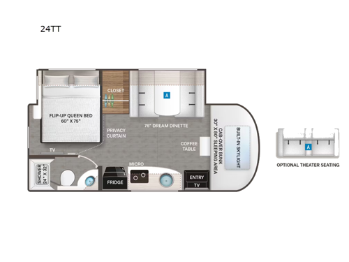 Tiburon Sprinter 24TT Floorplan Image