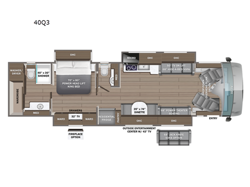 Reatta XL 40Q2 Floorplan Image