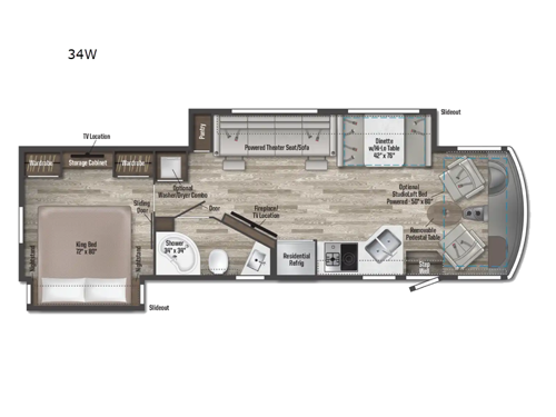 Adventurer 34W Floorplan Image