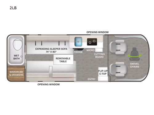 Dazzle 2LB Floorplan Image