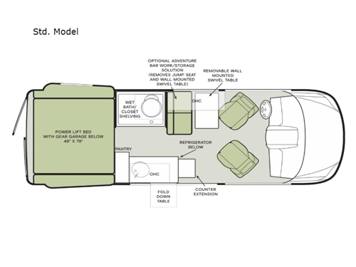 GH1 Std. Model Floorplan Image