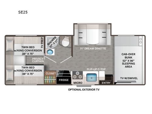 Quantum SE SE25 Chevy Floorplan Image