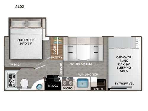 Quantum SE SL22 Ford Floorplan Image