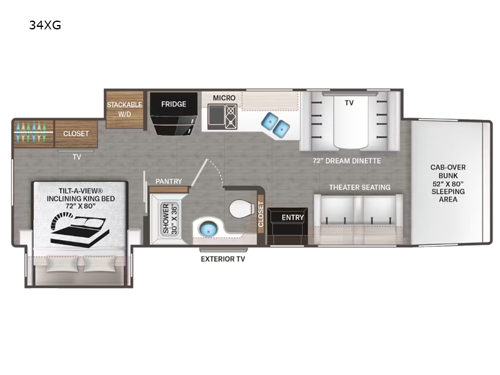 Pasadena 34XG Floorplan Image