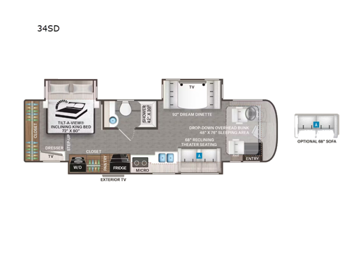 Riviera 34SD Floorplan Image