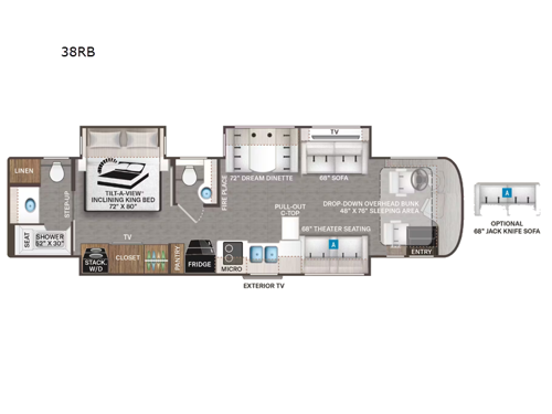 Riviera 38RB Floorplan Image