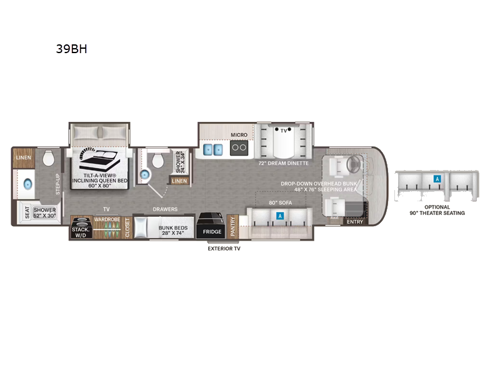 Riviera 39BH Floorplan Image