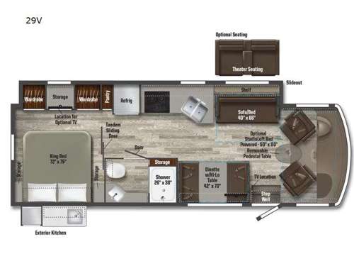 Vista 29V Floorplan Image