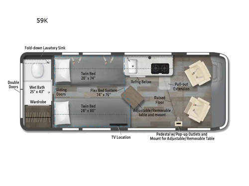 Travato 59K Floorplan Image