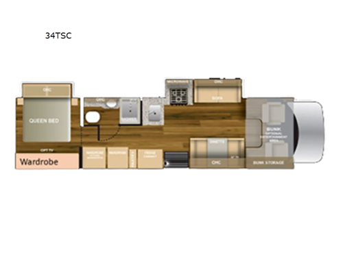 Triumph Super C 34TSC Floorplan Image