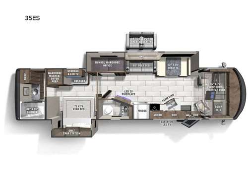 Mirada 35ES Floorplan Image